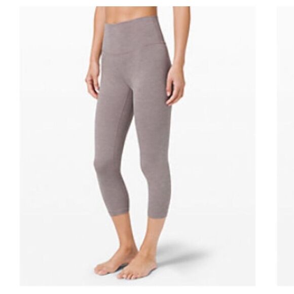 Lululemon 4 Align 21” crop heathered lunar rock - Picture 1 of 8